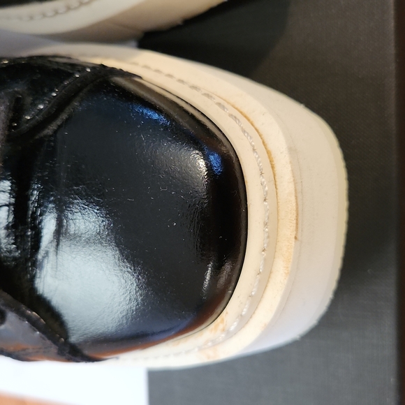 Manuel Barcelo black platform lace leather black shoes - Picture 6 of 6